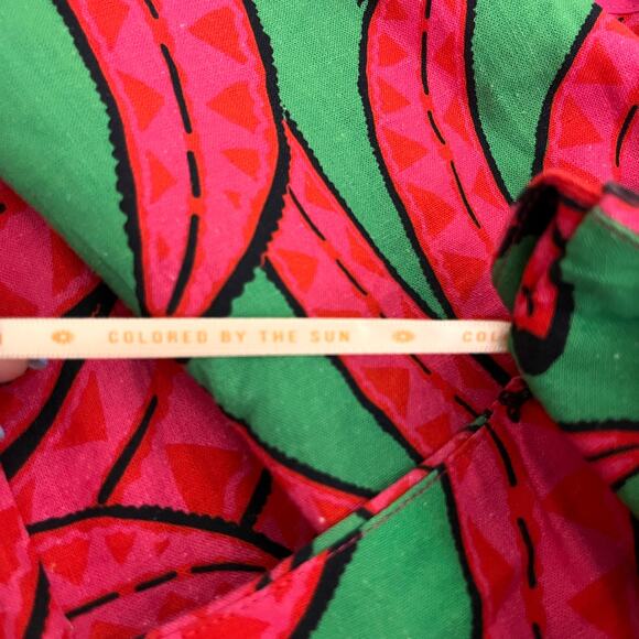 FARM Rio Red and Green Floral Midi Skirt - Picture 9 of 15